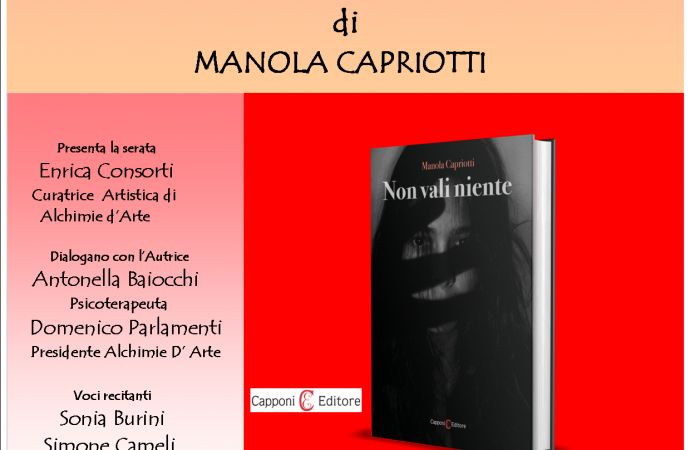 Presentazione libro “Non vali niente” di Manola Capriotti